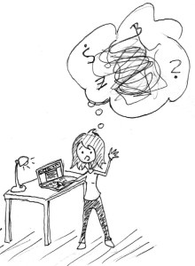 Manchmal fühlt sich Schreiben an, als wäre da nur Chaos im Kopf!